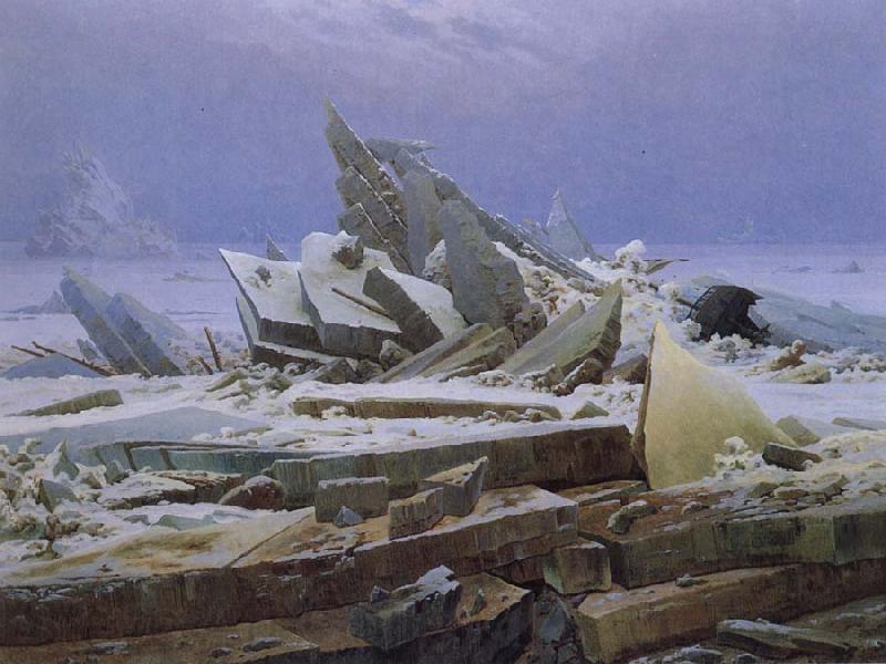Caspar David Friedrich Arctic Shipwreck Spain oil painting art